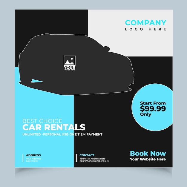 a poster for the car rental rental company