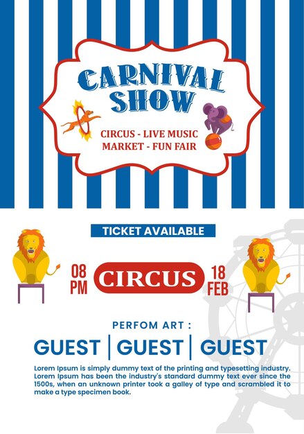 Vector poster carnival 1120