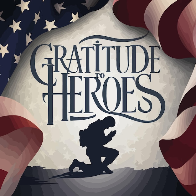 a poster for the celebration of heroes with a flag and stars Memorial Day poster