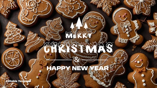 Vector a poster for christmas cookies with the words quot all christmas quot on it