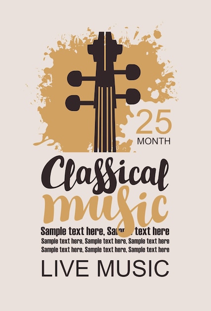 poster for classical music festival