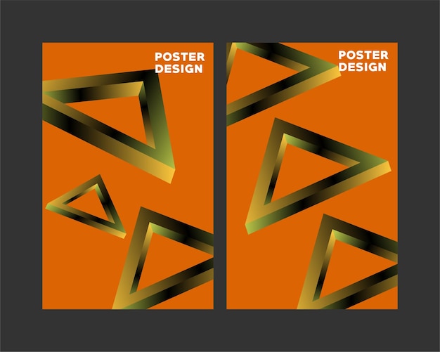 POSTER DESIGN ABSTRACT SHAPE