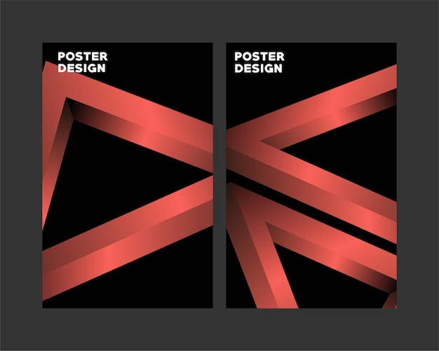 POSTER DESIGN ABSTRACT SHAPE