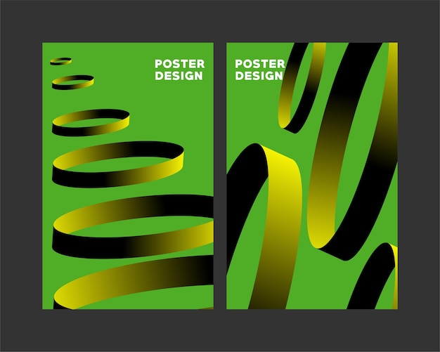 POSTER DESIGN ABSTRACT SHAPE