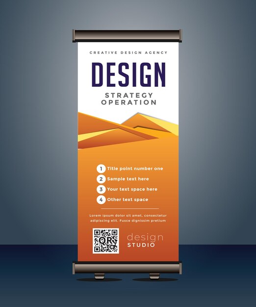 a poster for design design in orange and black