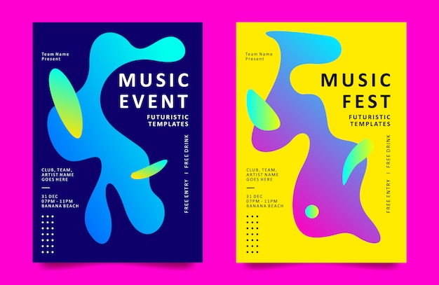 poster design template for music event