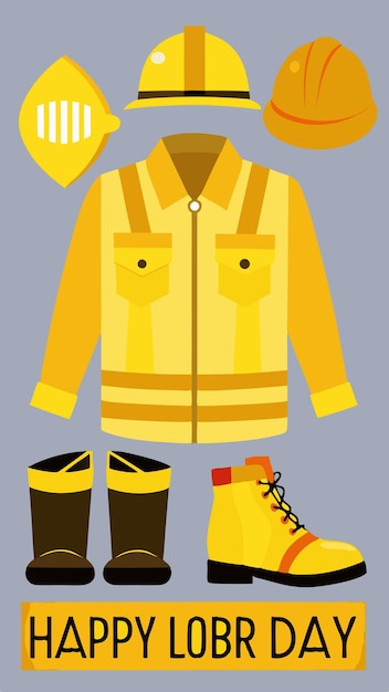 Vector a poster for a fashion show featuring a yellow jacket with a yellow and black boot