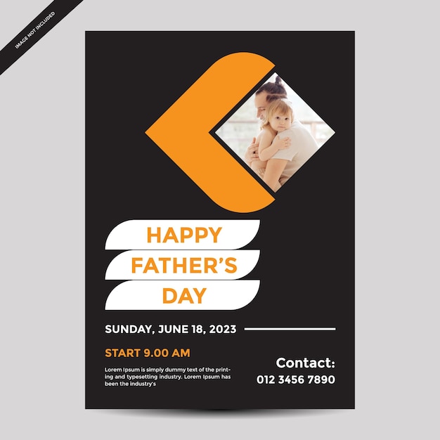 A poster for a father's day event