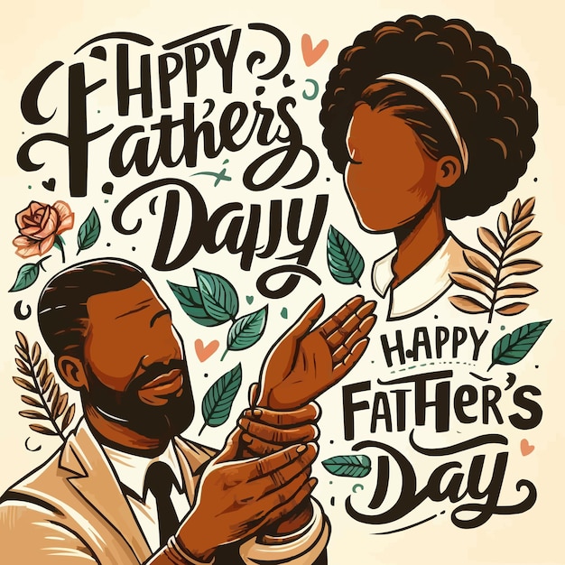 a poster for a fathers day with a happy fathers day