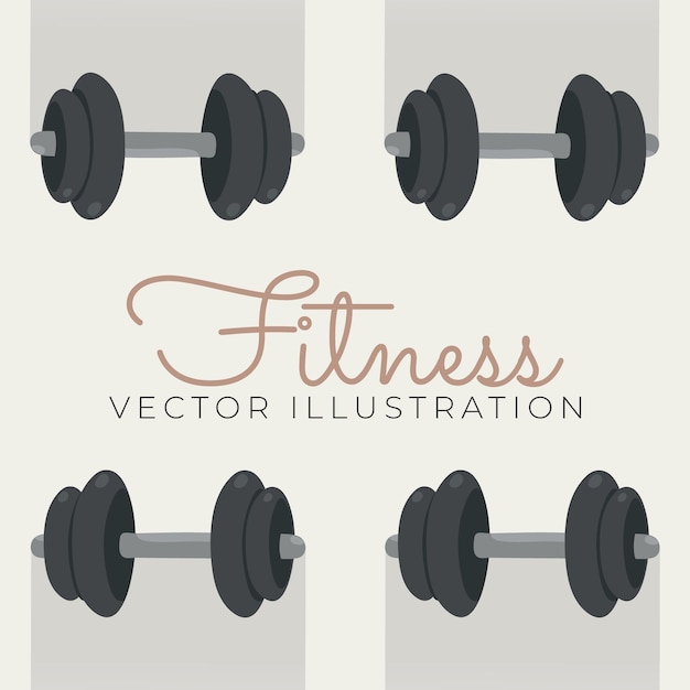 Vector a poster of fitness concept for sport competition