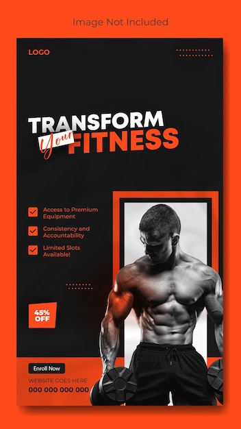 Vector a poster for the fitness fitness fitness fitness fitness magazine