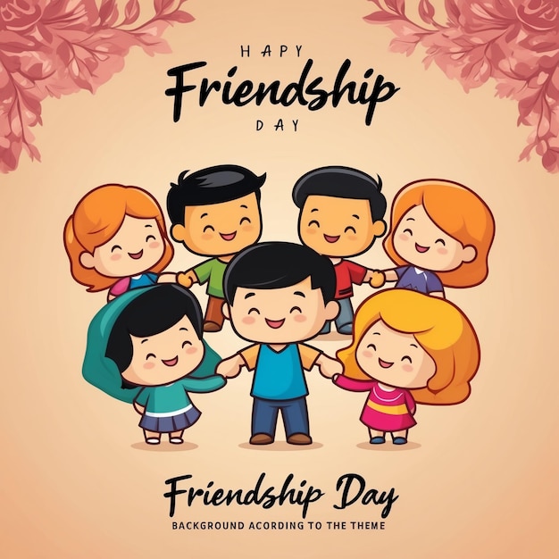 a poster for friendship day with a friends day day day