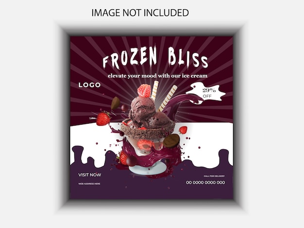 a poster for frozen treat called frozen treat