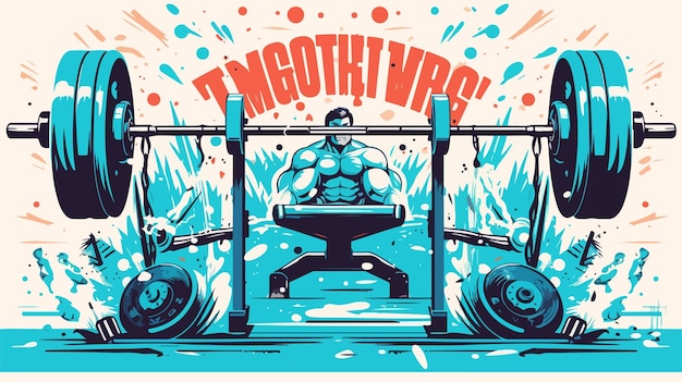 Vector a poster for the gym that saystweeton it