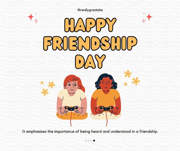 a poster for happy friendship day with a quote about friendship day