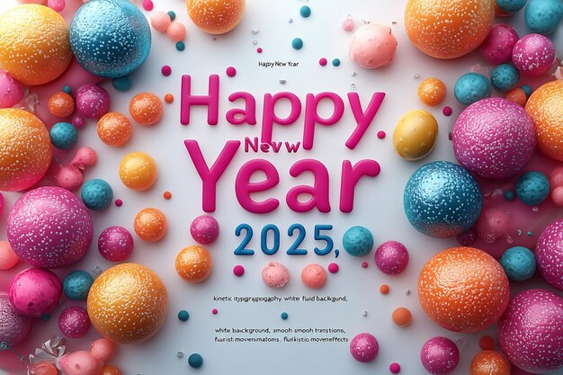 a poster for happy new year with a picture of a happy new year on it