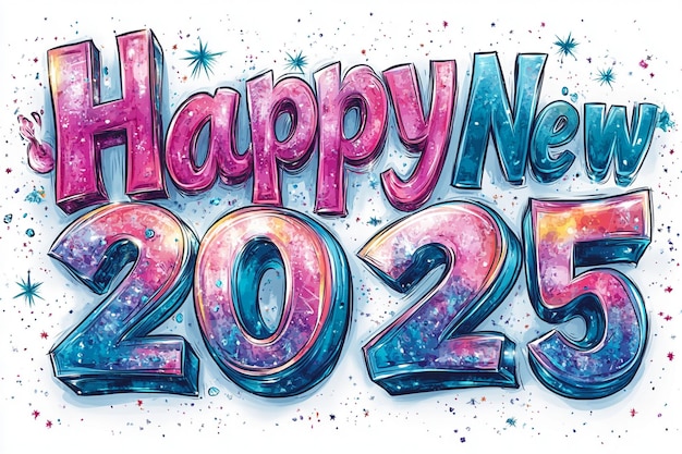 Vector a poster for happy new year with the text happy new year