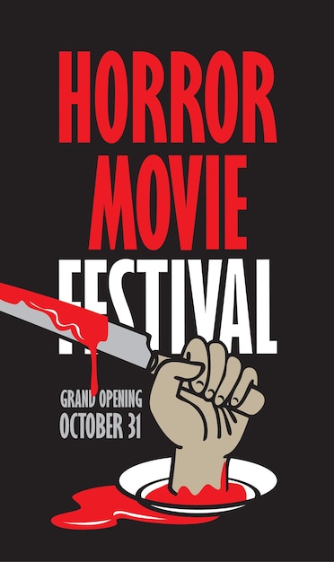 poster for horror movie festival