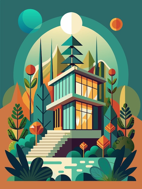 Vector a poster for a house that says  house