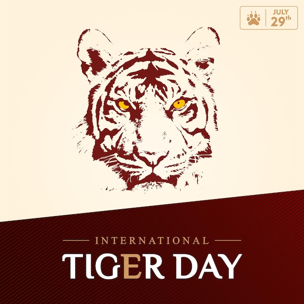 A poster for the international tiger day on july 29.