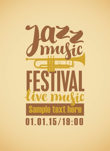 Poster for the jazz festival