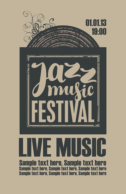 Poster for the jazz festival