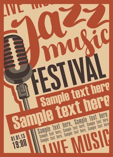 Poster for the jazz festival