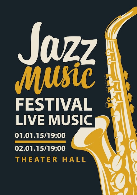 Poster for jazz music festival