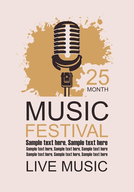 poster for live music festival