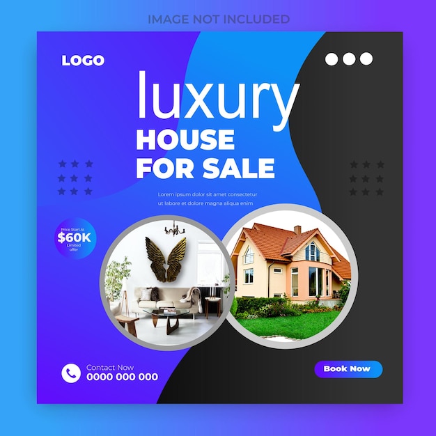 a poster for luxury house for sale for sale