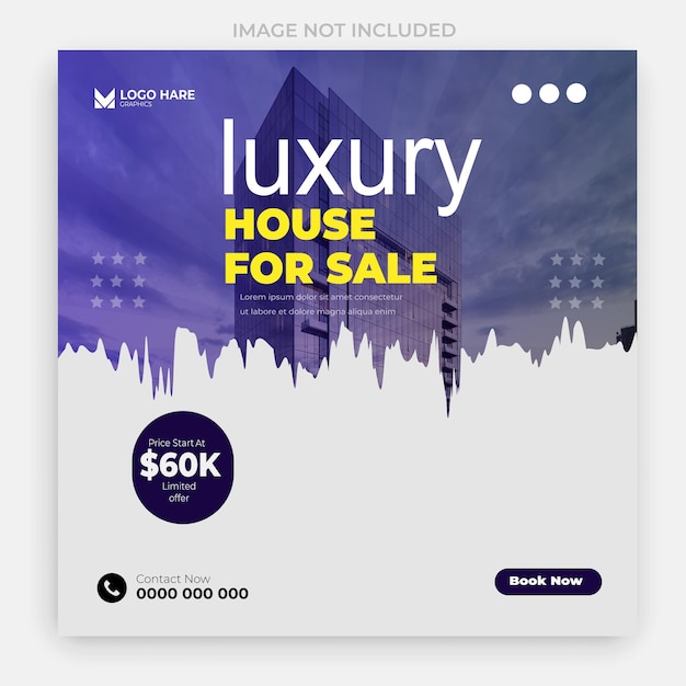 a poster for luxury house for sale for sale