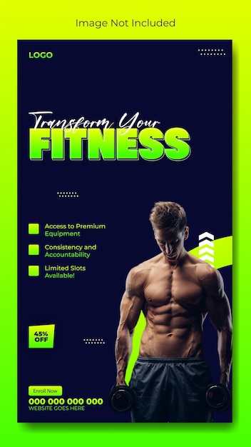 a poster for a man with the words fitness on it