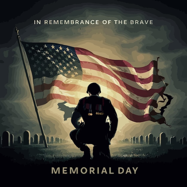 a poster for memorial day of the war memorial