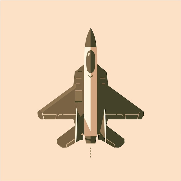 Vector a poster for a military airplane with a picture of a rocket