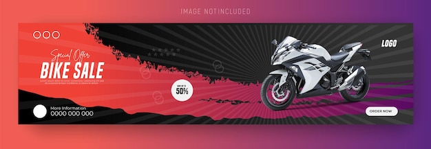 a poster of a motorcycle with a red background with a person on the front