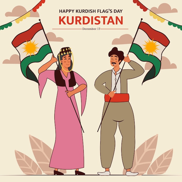 A poster for national Kurdish day