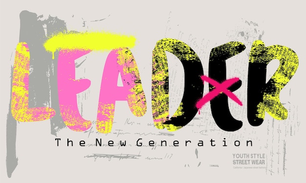 a poster for the new generation has the word the new generation