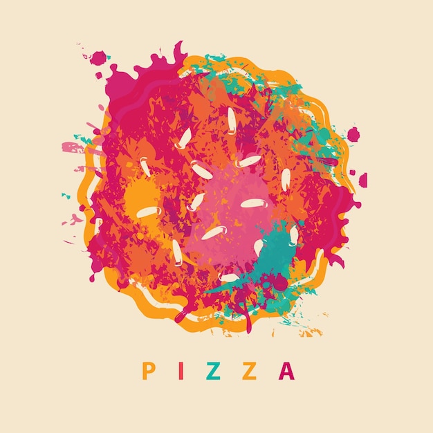 Vector poster for pizzeria