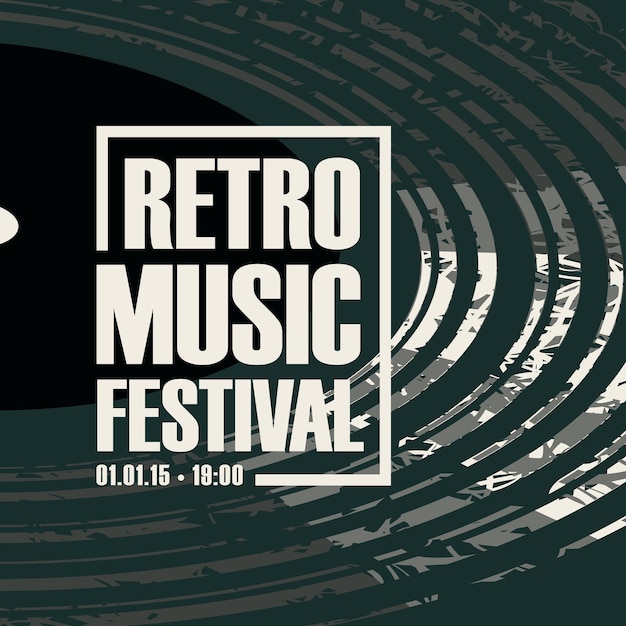 poster for retro music festival