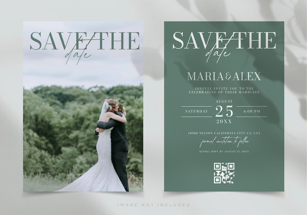 a poster for save the date