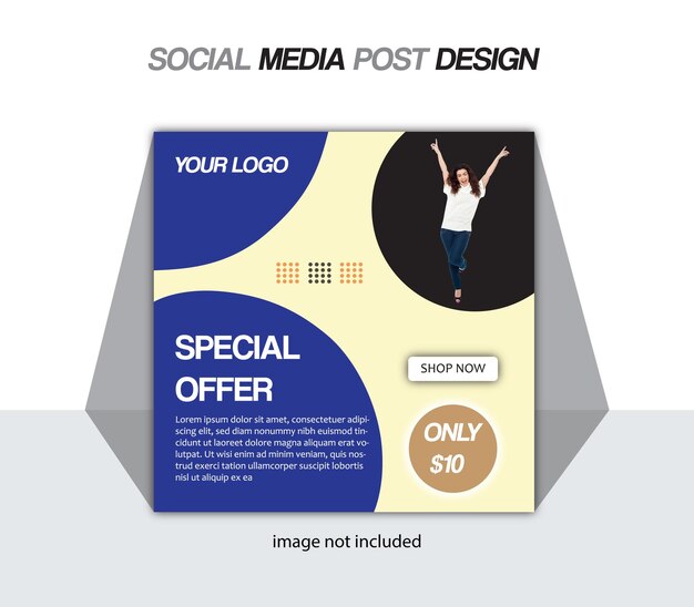 Vector a poster for a social media post design