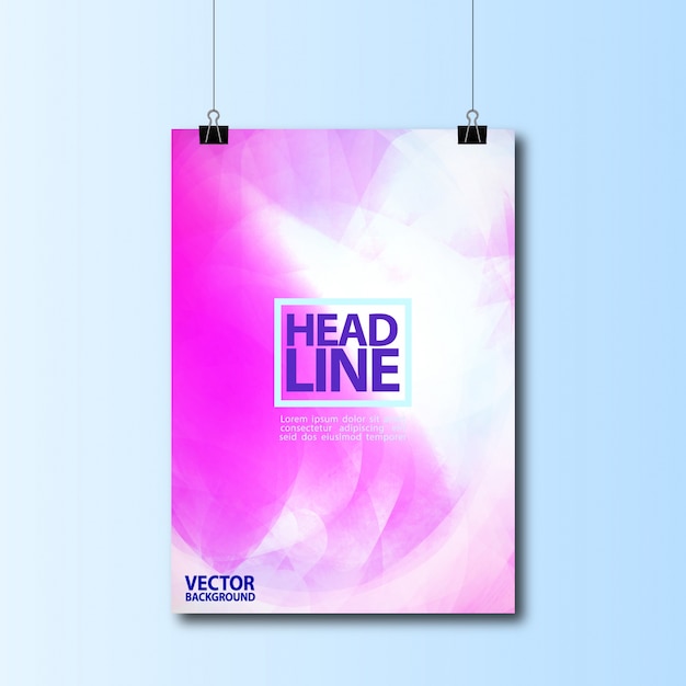 Poster template design