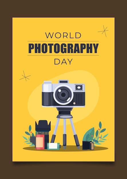 poster template for world photography day