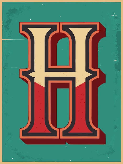 Vector a poster that has the letter a on it