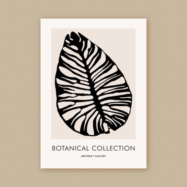 A poster that says botanical collection on it