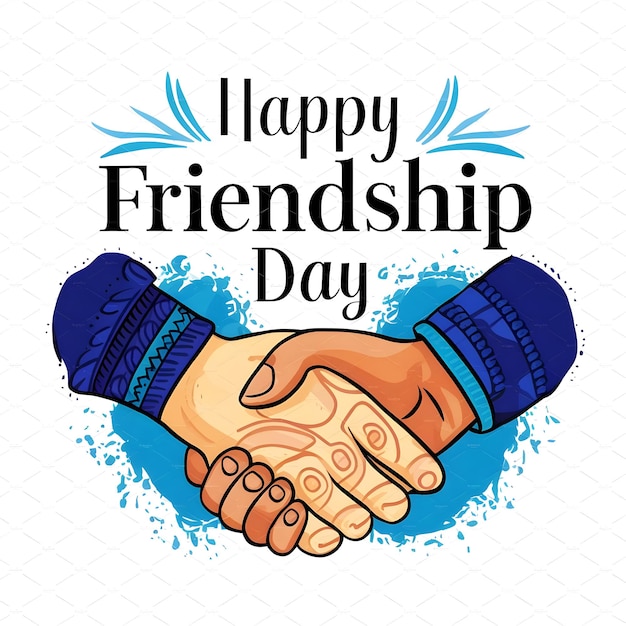 a poster that says happy friendship day on it