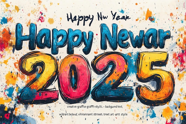 a poster that says happy new year on it