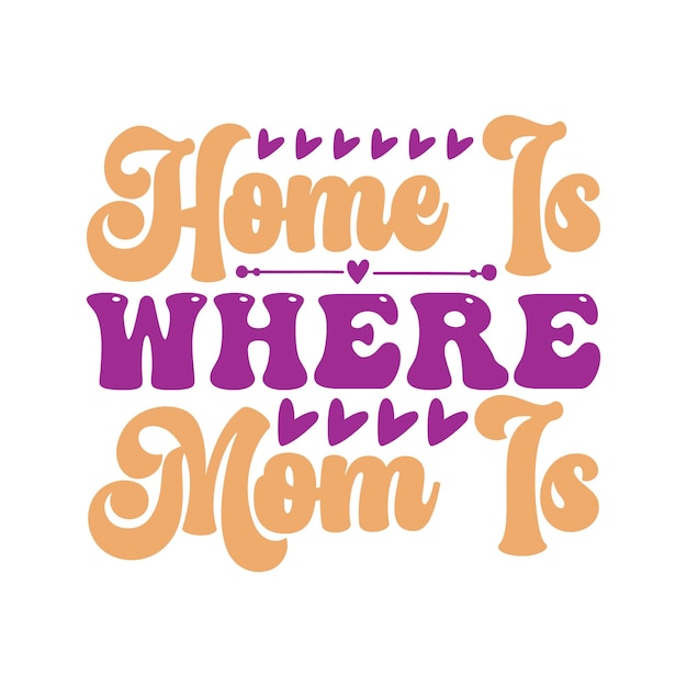 A poster that says home is where moms is.