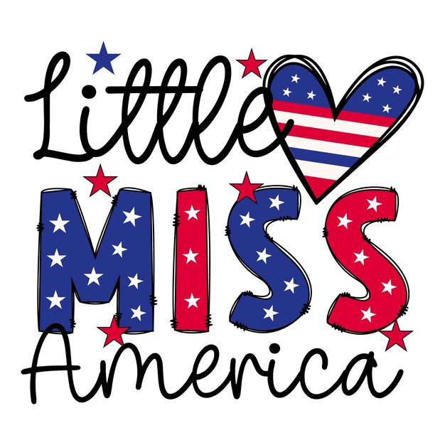 A poster that says " little miss america " on it.