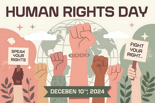 poster that says man rights day on the bottom